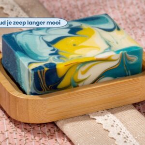 Bamboe Zeepschaaltje met body bar | Sprankel Zeep
