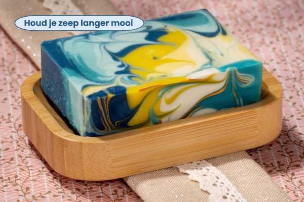 Bamboe Zeepschaaltje met body bar | Sprankel Zeep